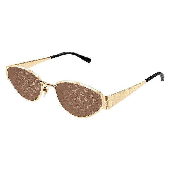 New GUCCI Gold Cat Eye GG1853S 003 Sunglasses Women - Picture 1 of 3